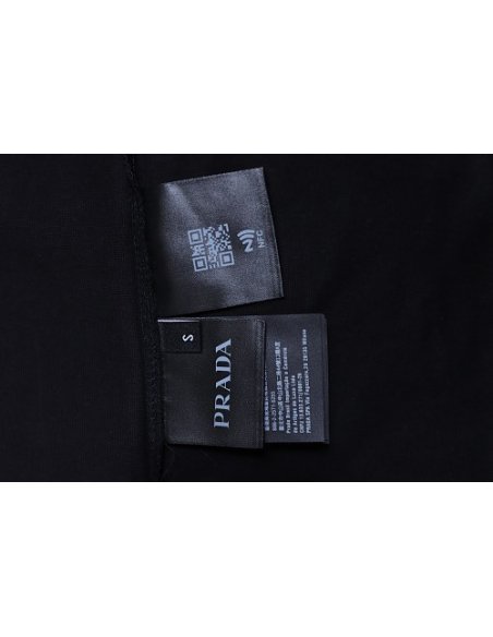 Prada Patch Pocket T-shirt Black,Prada T-shirts,T-Shirts,CLOTHES