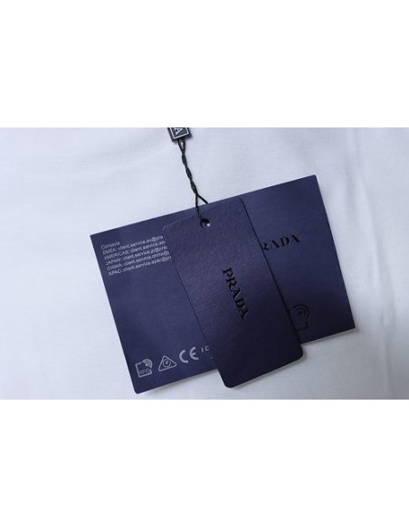 Prada Patch Pocket T-shirt White,Prada T-shirts,T-Shirts,CLOTHES
