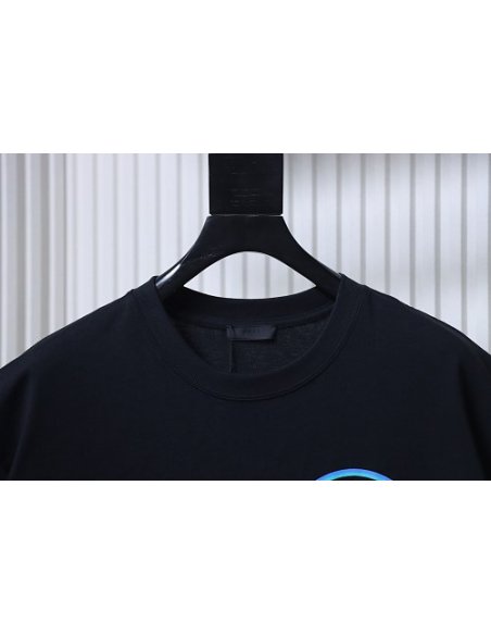 Prada Pocket Peony Print T-Shirt Black,Prada T-shirts,T-Shirts,CLOTHES