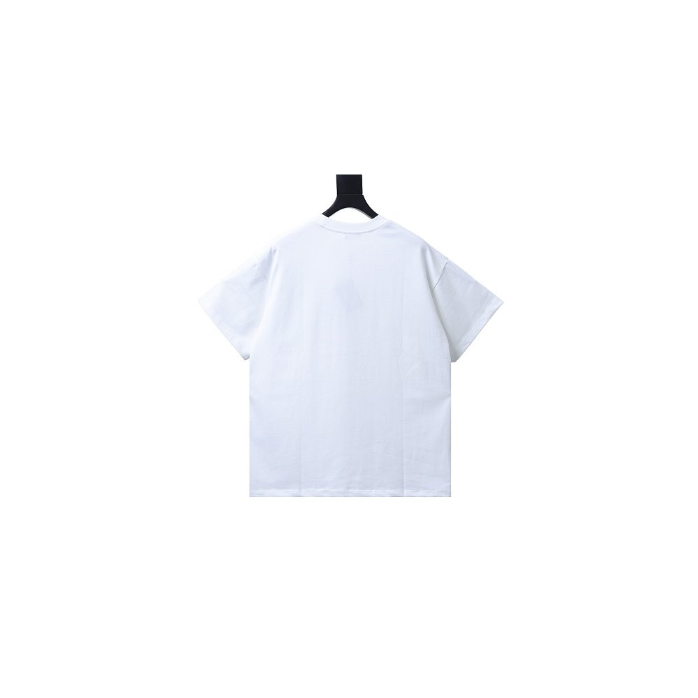 Prada Pocket Peony Print T-Shirt White,Prada T-shirts,T-Shirts,CLOTHES