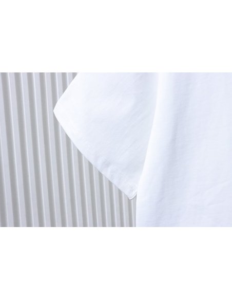 Prada Pocket Peony Print T-Shirt White,Prada T-shirts,T-Shirts,CLOTHES