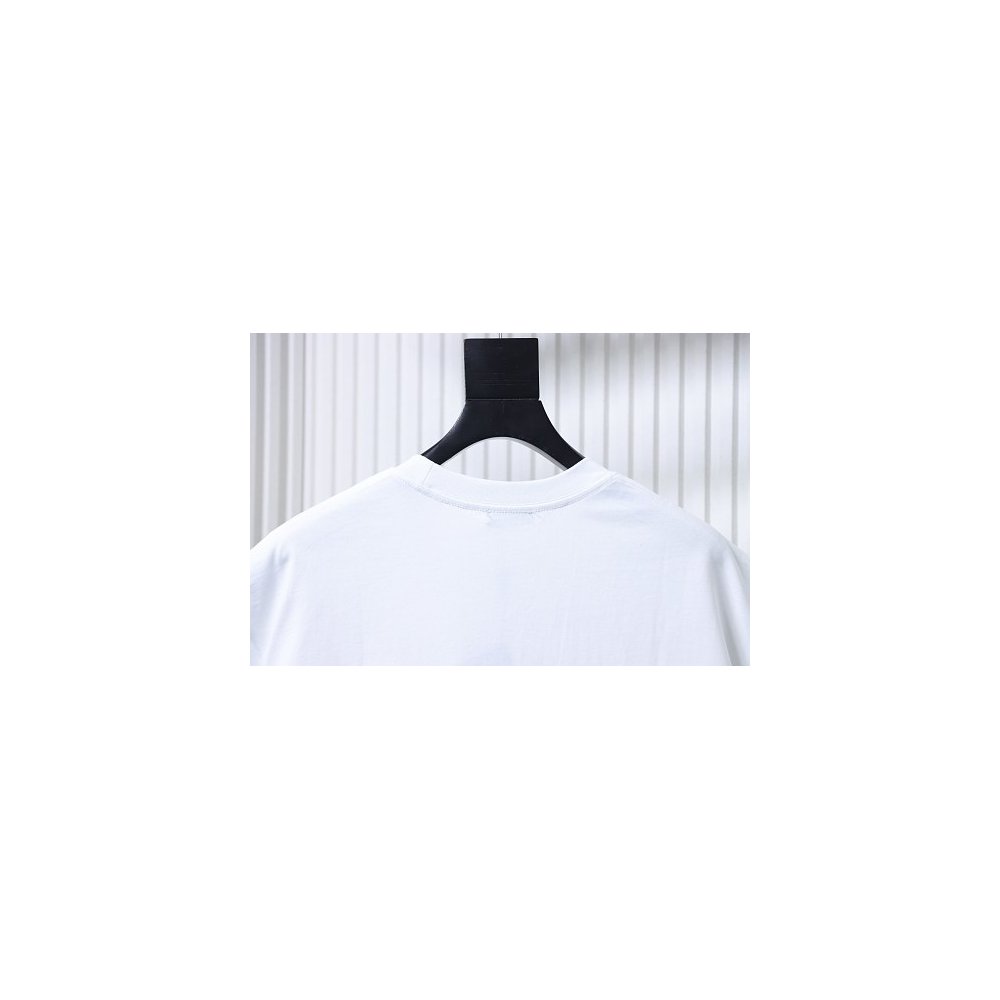 Prada Pocket Peony Print T-Shirt White,Prada T-shirts,T-Shirts,CLOTHES