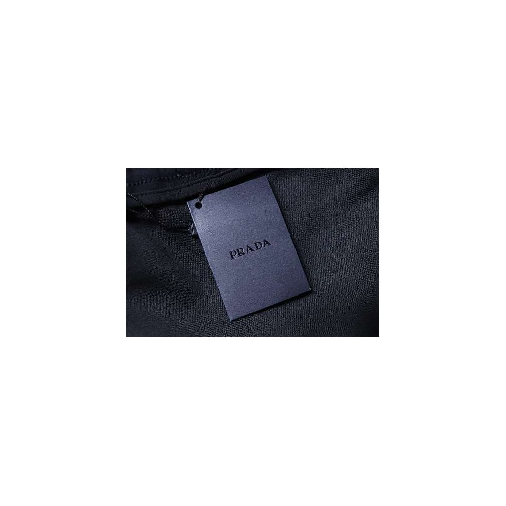 Prada Triangle Logo Hand-Drawn Print Shorts Black,Prada Shorts,Shorts,CLOTHES