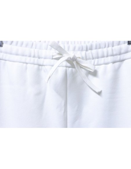 Prada Triangle Logo Hand-Drawn Print Shorts White,Prada Shorts,Shorts,CLOTHES