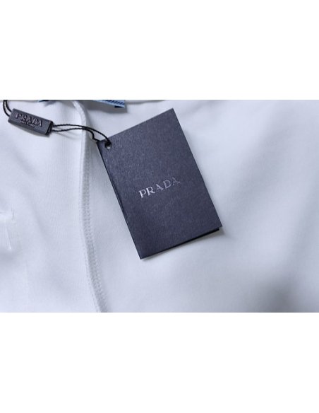 Prada Triangle Logo Hand-Drawn Print Shorts White,Prada Shorts,Shorts,CLOTHES
