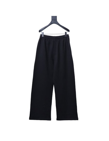 Ralph Lauren White Embroidered Logo Casual Trousers Black,Ralph Lauren Trousers,Jeans,CLOTHES