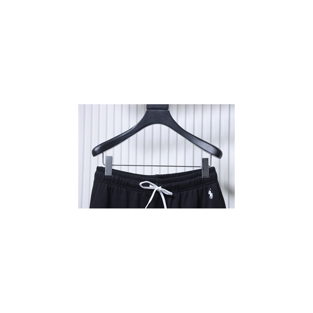 Ralph Lauren White Embroidered Logo Casual Trousers Black,Ralph Lauren Trousers,Jeans,CLOTHES