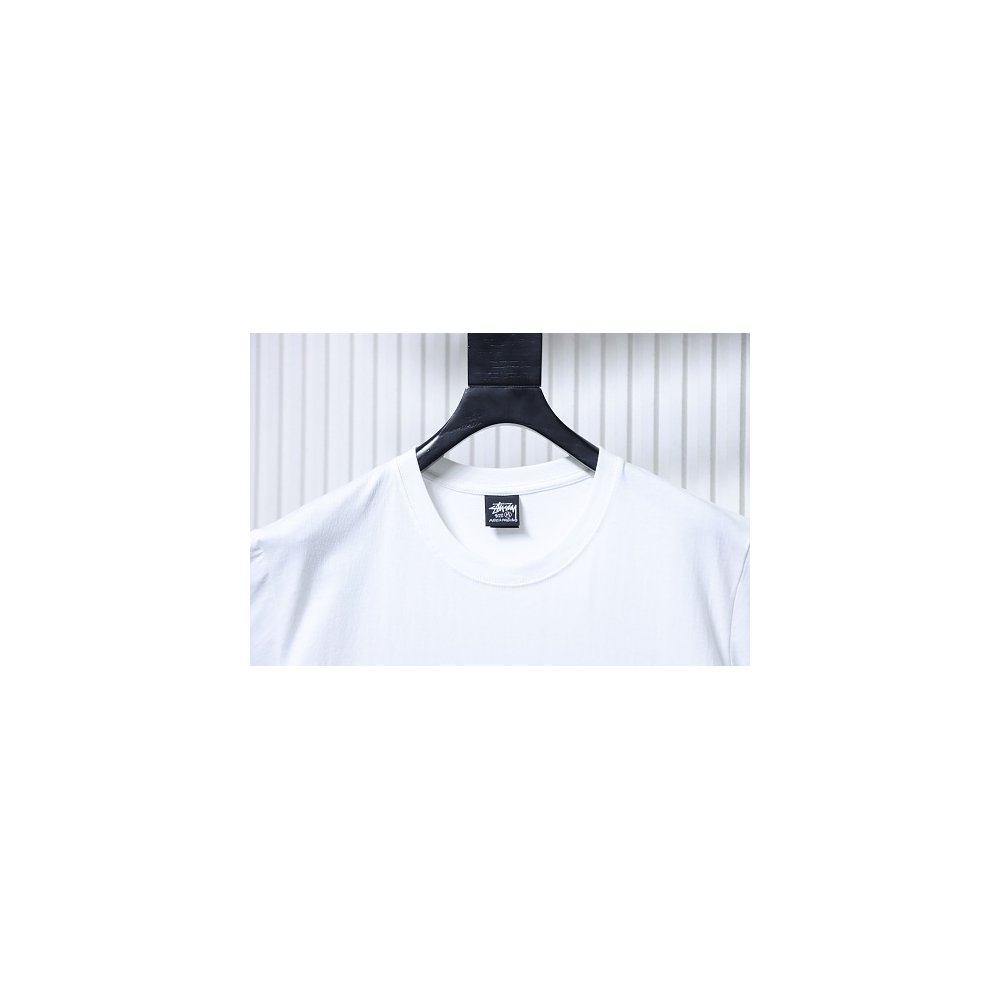 Stussy 8-Ball Billiards Graphic T-Shirt White,Stussy T-Shirts,T-Shirts,CLOTHES