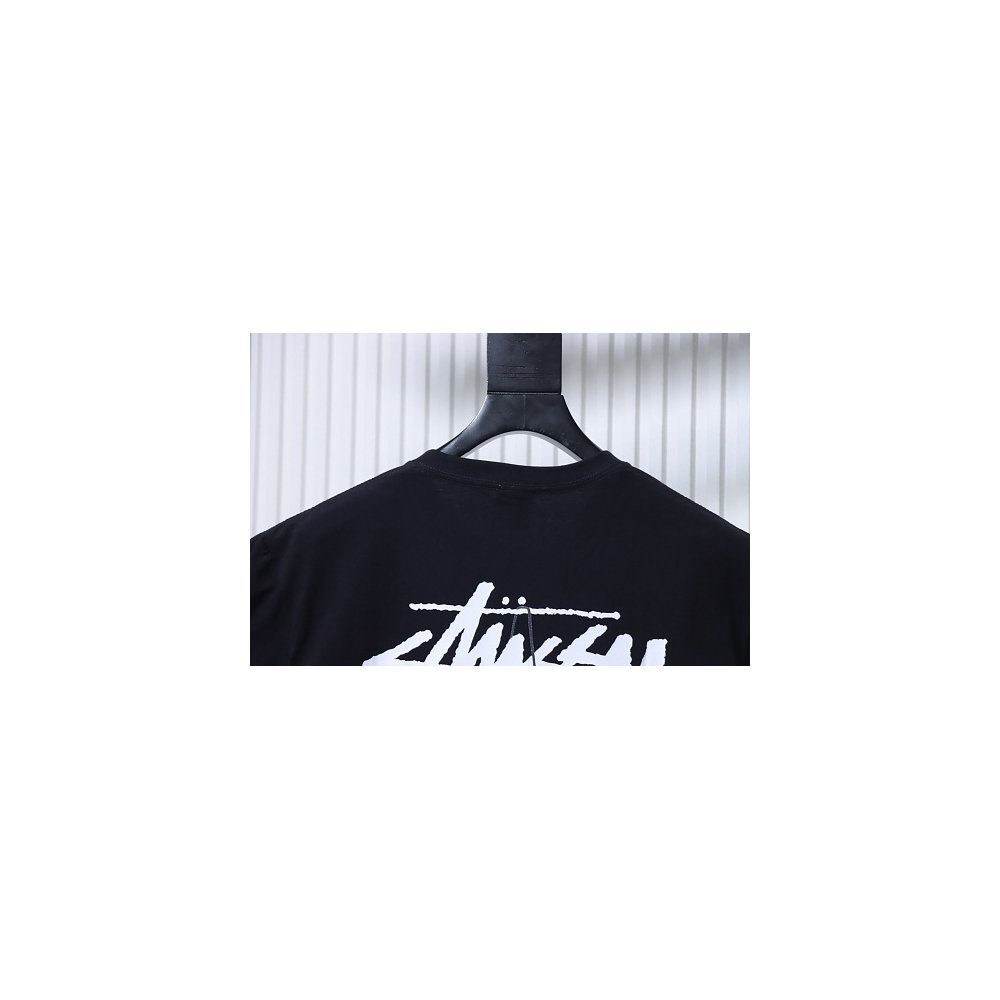 Stussy Dice Print T-Shirt Black,Stussy T-Shirts,T-Shirts,CLOTHES
