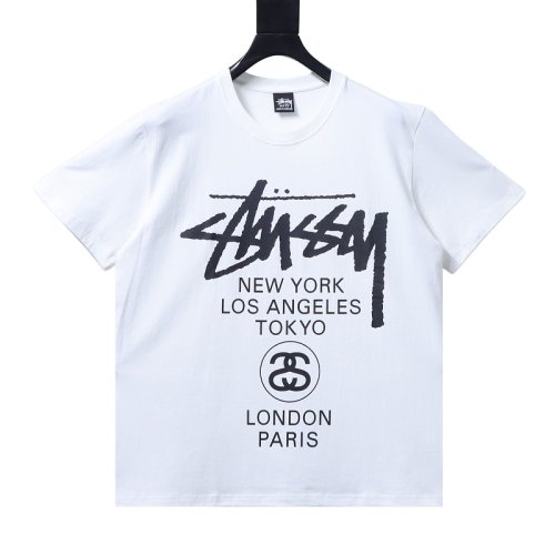 Stussy World Tour Graphic T-Shirt White,Stussy T-Shirts,T-Shirts,CLOTHES