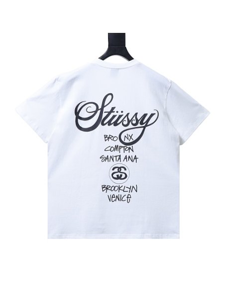 Stussy World Tour Graphic T-Shirt White,Stussy T-Shirts,T-Shirts,CLOTHES