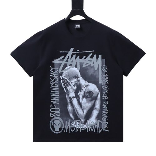 Stussy x Metalheadz Collaborative Character Print T-Shirt Black,Stussy T-Shirts,T-Shirts,CLOTHES