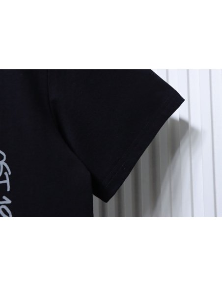 Stussy x Metalheadz Collaborative Character Print T-Shirt Black,Stussy T-Shirts,T-Shirts,CLOTHES