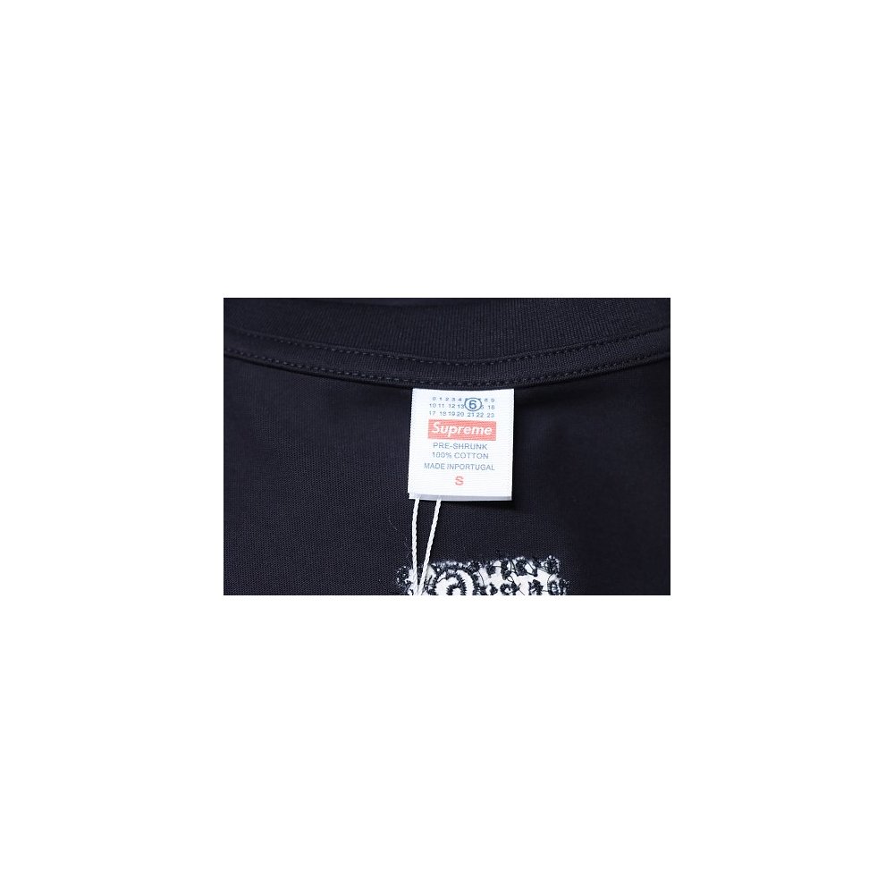 Supreme MM6 Maison Margiela US Dollar Print T-Shirt Black,Supreme T-Shirts,T-Shirts,CLOTHES