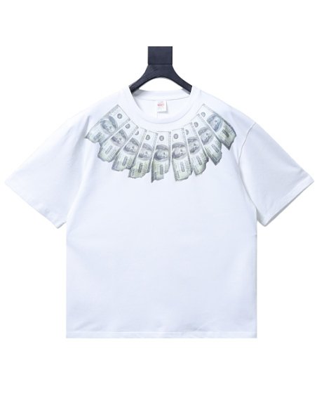 Supreme MM6 Maison Margiela US Dollar Print T-Shirt White,Supreme T-Shirts,T-Shirts,CLOTHES