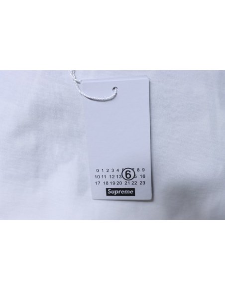 Supreme MM6 Maison Margiela US Dollar Print T-Shirt White,Supreme T-Shirts,T-Shirts,CLOTHES