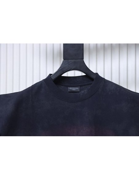 Balenciaga City Nightscape Print Short Sleeve Vest Black,Balenciaga T-Shirts,T-Shirts,CLOTHES