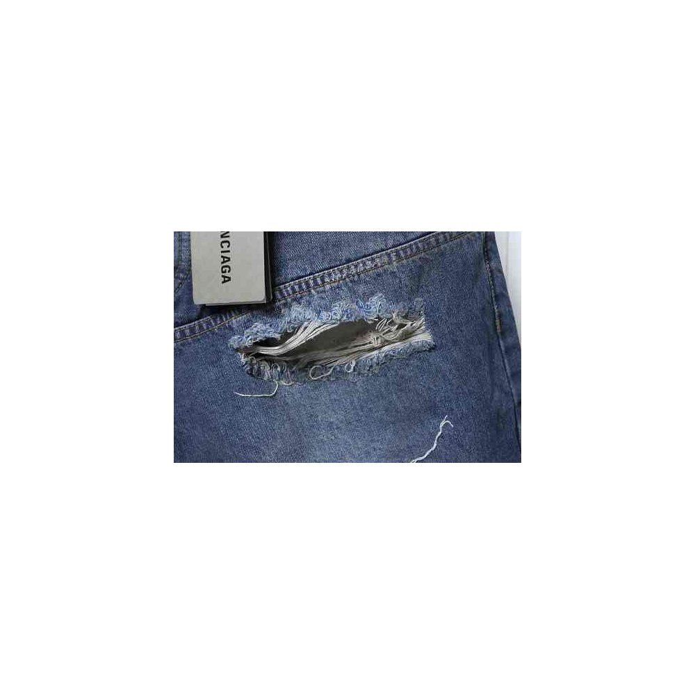 Balenciaga High Summer Distressed Denim Shorts,Balenciaga Shorts,Shorts,CLOTHES