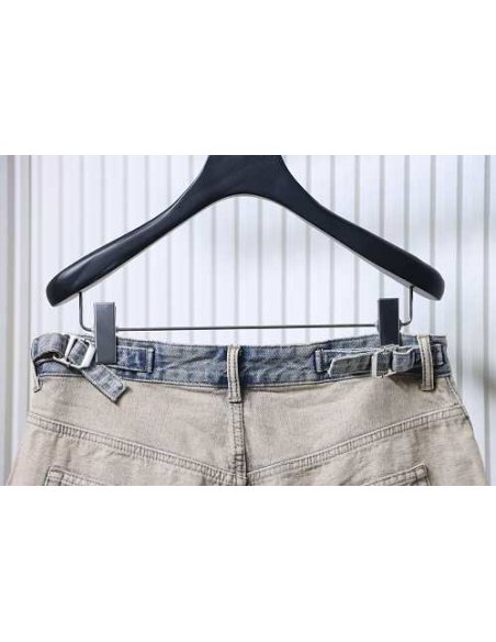 Balenciaga Reversible Distressed Denim Shorts,Balenciaga Shorts,Shorts,CLOTHES