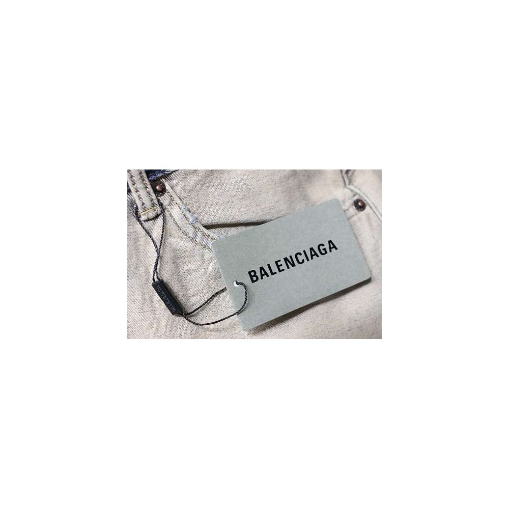 Balenciaga Reversible Distressed Denim Shorts,Balenciaga Shorts,Shorts,CLOTHES