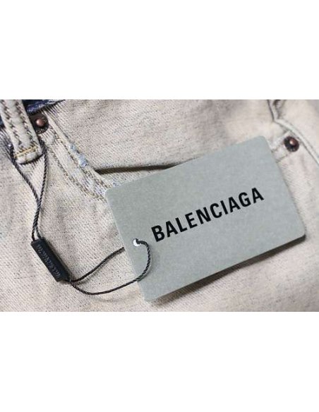 Balenciaga Reversible Distressed Denim Shorts,Balenciaga Shorts,Shorts,CLOTHES