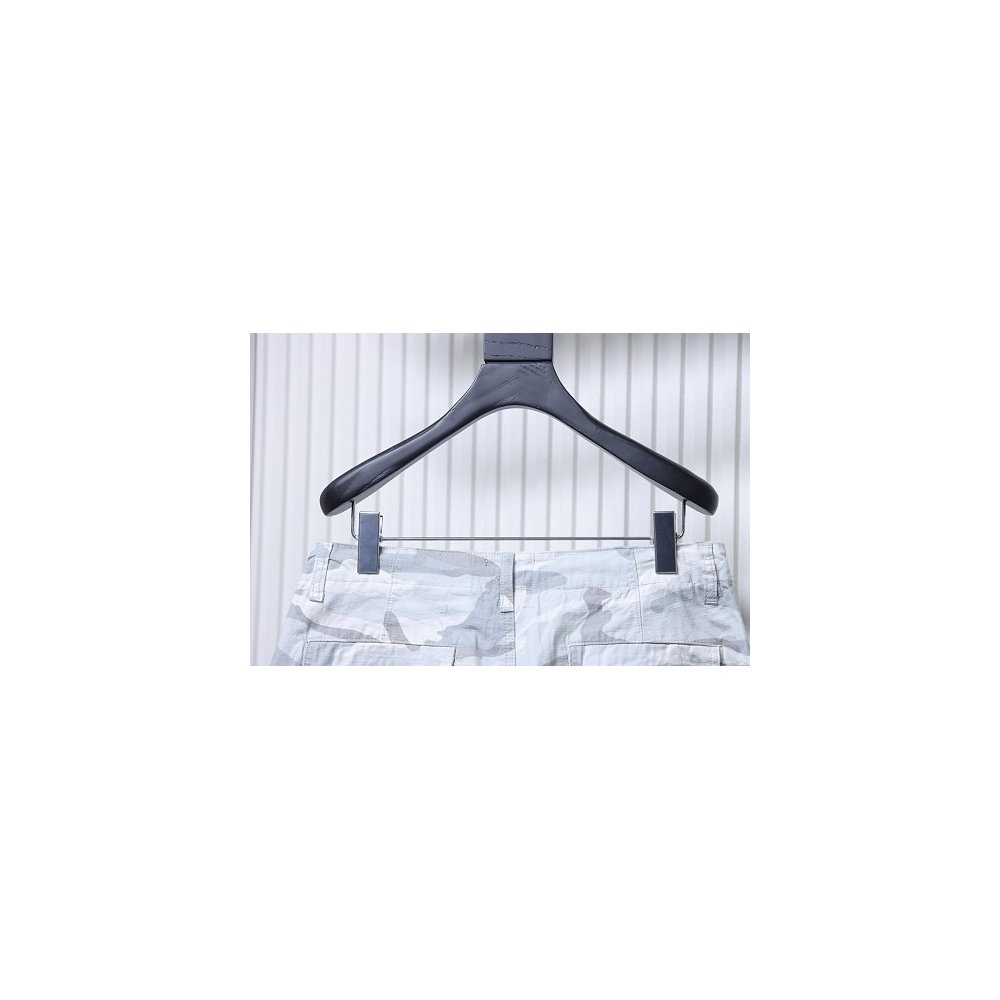 Balenciaga White and Gray Camouflage Shorts,Balenciaga Shorts,Shorts,CLOTHES