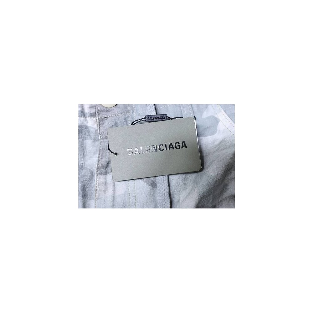 Balenciaga White and Gray Camouflage Shorts,Balenciaga Shorts,Shorts,CLOTHES