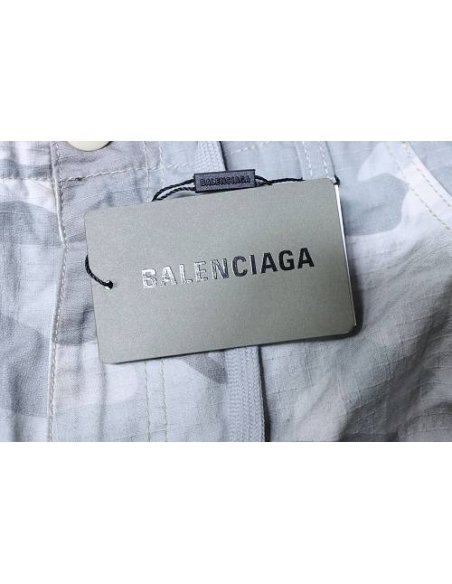 Balenciaga White and Gray Camouflage Shorts,Balenciaga Shorts,Shorts,CLOTHES