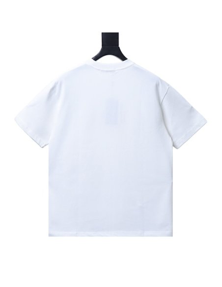 Fendi Yellow-Eyed Red-Letter Print T-Shirt White,Fendi T-Shirts,T-Shirts,CLOTHES