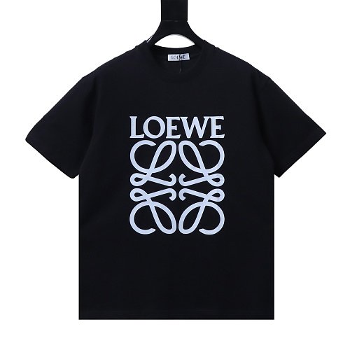 Loewe Four-leaf Clover Print T-Shirt Black,Loewe T-Shirts,T-Shirts,CLOTHES