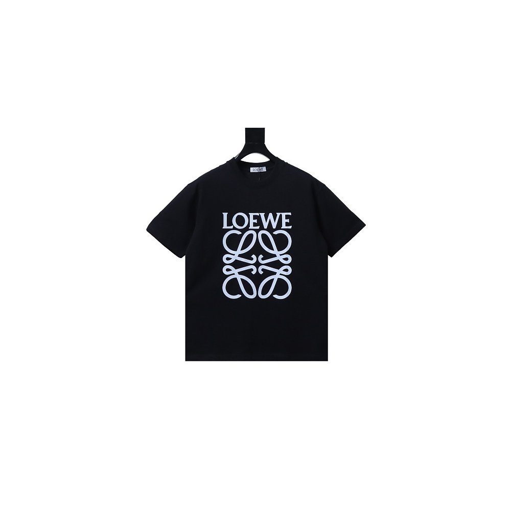 Loewe Four-leaf Clover Print T-Shirt Black,Loewe T-Shirts,T-Shirts,CLOTHES