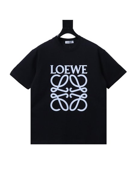 Loewe Four-leaf Clover Print T-Shirt Black,Loewe T-Shirts,T-Shirts,CLOTHES