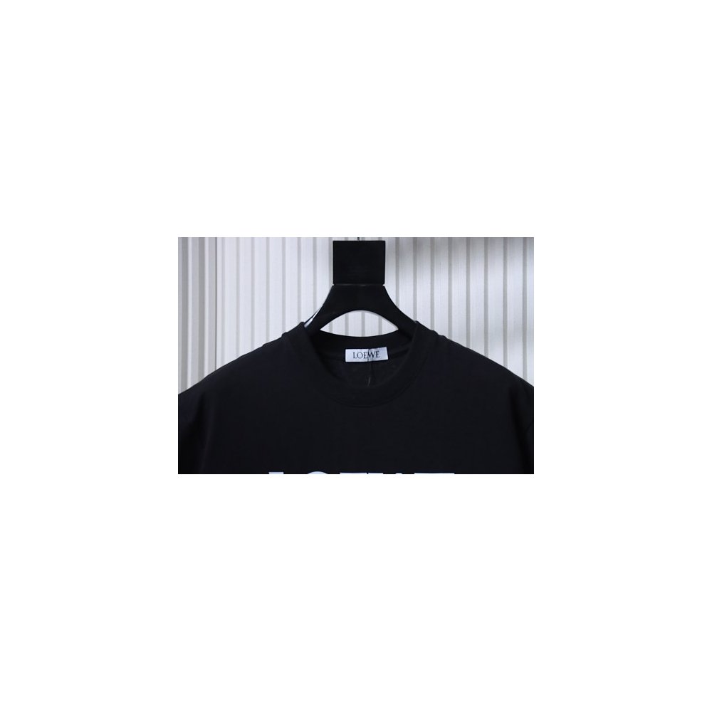 Loewe Four-leaf Clover Print T-Shirt Black,Loewe T-Shirts,T-Shirts,CLOTHES