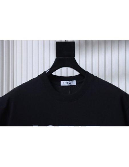 Loewe Four-leaf Clover Print T-Shirt Black,Loewe T-Shirts,T-Shirts,CLOTHES