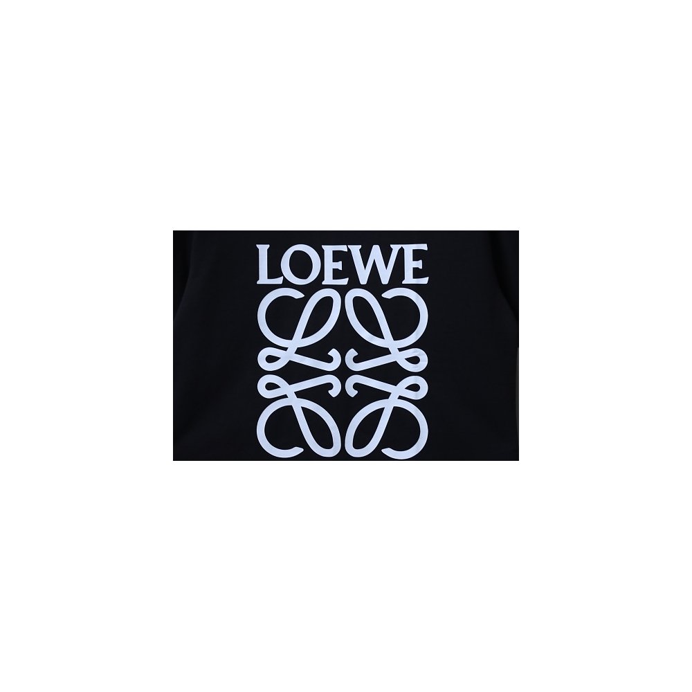 Loewe Four-leaf Clover Print T-Shirt Black,Loewe T-Shirts,T-Shirts,CLOTHES