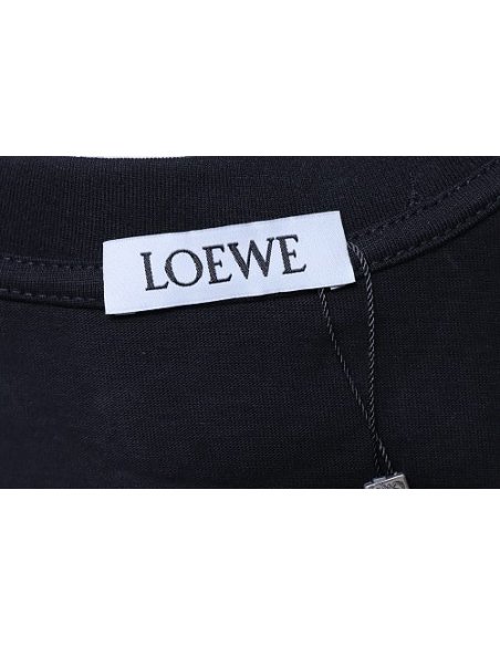 Loewe Four-leaf Clover Print T-Shirt Black,Loewe T-Shirts,T-Shirts,CLOTHES