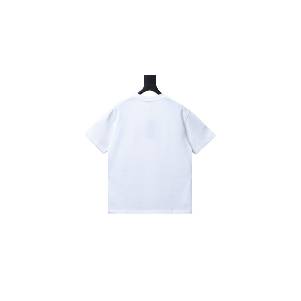 Loewe Four-leaf Clover Print T-Shirt White,Loewe T-Shirts,T-Shirts,CLOTHES