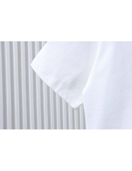 Loewe Four-leaf Clover Print T-Shirt White,Loewe T-Shirts,T-Shirts,CLOTHES