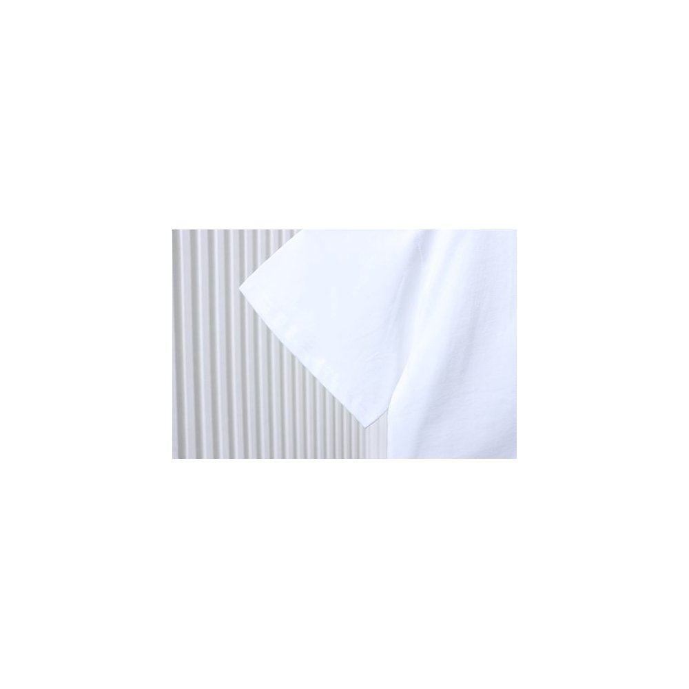 Loewe Line-style Letter Embroidery T-Shirt White,Loewe T-Shirts,T-Shirts,CLOTHES