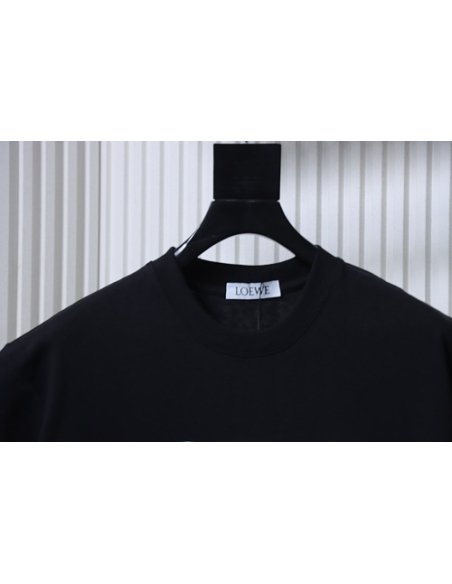Loewe X ON Collaborative Graphic T-Shirt Black,Loewe T-Shirts,T-Shirts,CLOTHES