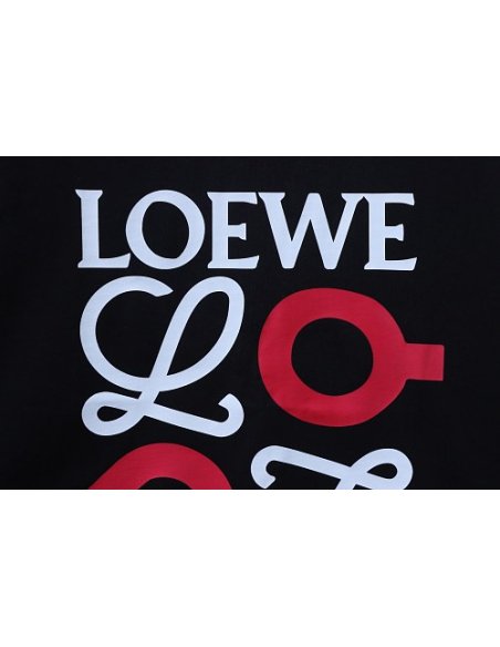 Loewe X ON Collaborative Graphic T-Shirt Black,Loewe T-Shirts,T-Shirts,CLOTHES