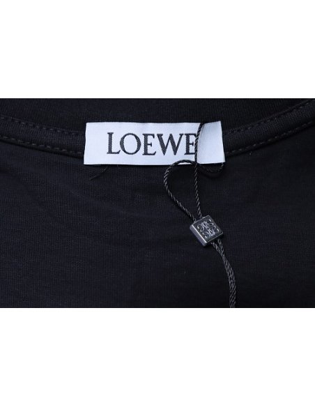 Loewe X ON Collaborative Graphic T-Shirt Black,Loewe T-Shirts,T-Shirts,CLOTHES