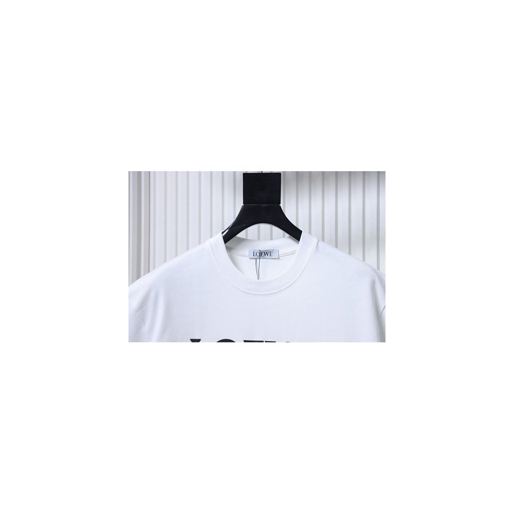 Loewe X ON Collaborative Graphic T-Shirt White,Loewe T-Shirts,T-Shirts,CLOTHES
