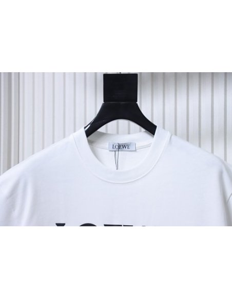 Loewe X ON Collaborative Graphic T-Shirt White,Loewe T-Shirts,T-Shirts,CLOTHES