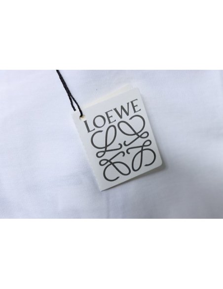 Loewe X ON Collaborative Graphic T-Shirt White,Loewe T-Shirts,T-Shirts,CLOTHES