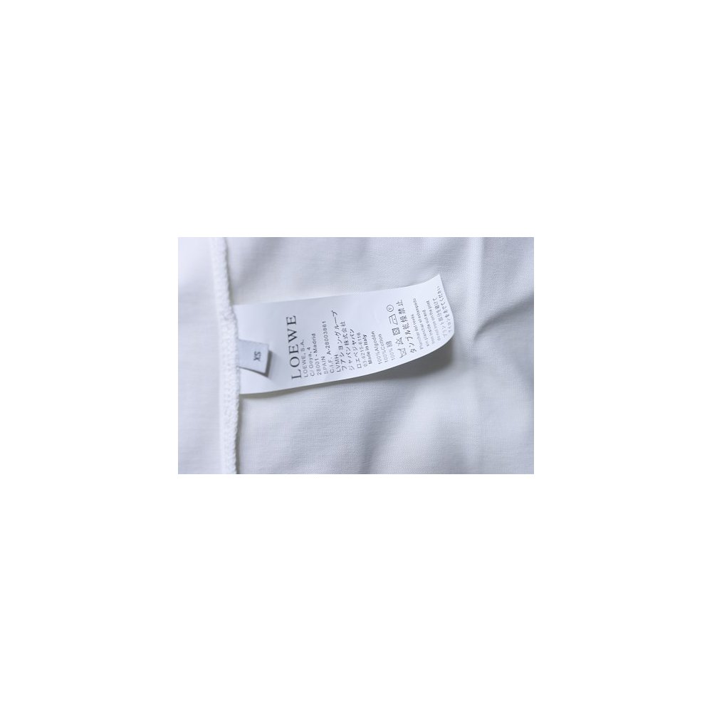 Loewe X ON Collaborative Graphic T-Shirt White,Loewe T-Shirts,T-Shirts,CLOTHES