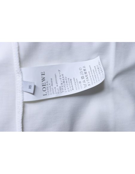 Loewe X ON Collaborative Graphic T-Shirt White,Loewe T-Shirts,T-Shirts,CLOTHES