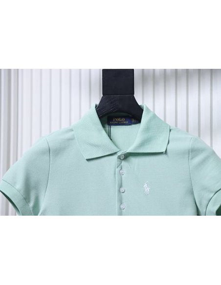 Ralph Lauren Pony Logo Embroidered Short-Sleeve Button-Down Shirt Green,Ralph Lauren T-Shirts,T-Shirts,CLOTHES