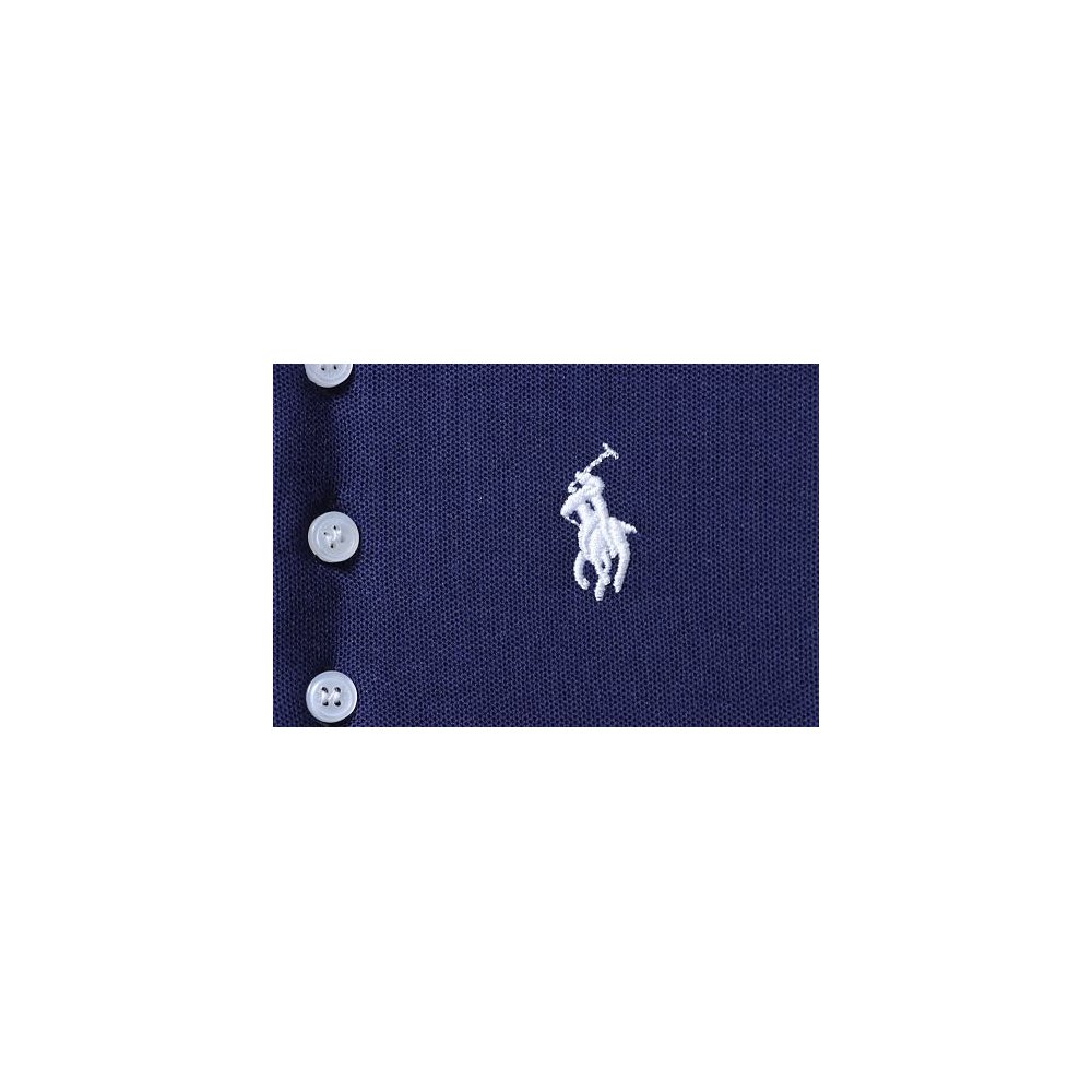 Ralph Lauren Pony Logo Embroidered Short-Sleeve Button-Down Shirt Navy Blue,Ralph Lauren T-Shirts,T-Shirts,CLOTHES
