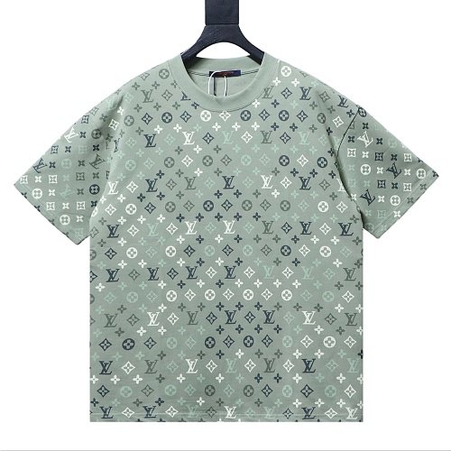 Louis Vuitton Monogram Gradient T-Shirt Green,Louis Vuitton T-Shirts,T-Shirts,CLOTHES